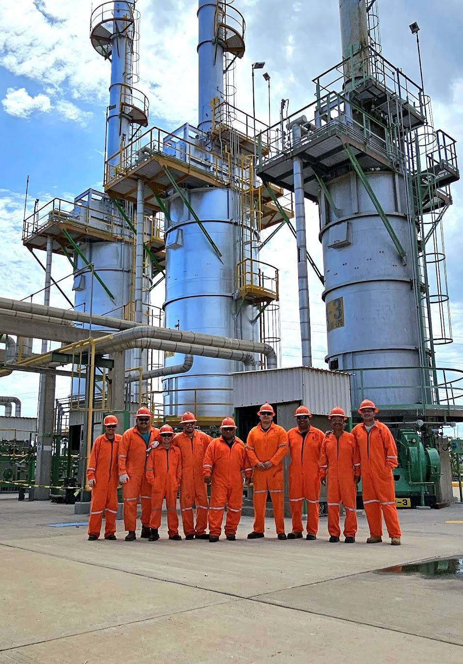 Esfera de almacenamiento petroquímico
